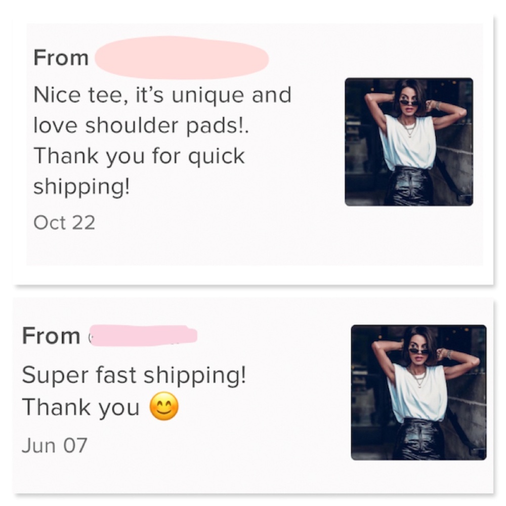 Cotton Padded Shoulders White Muscle Tee Shirt - Picture 11 of 15